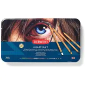 Derwent Lightfast 72 stk tin, oliebaseret farveblyant