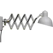 Fritz Hansen Kaiser idell 6718-W vegglampe med stikkontakt, grå