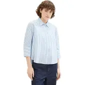 Tom Tailor 1040316 Striped 3/4 Erme Bluse