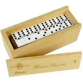 Fournier Domino Chamelo Celluloid Treboks Brettspill