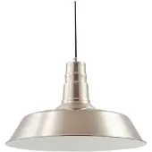 LINDBY hengelampe Laylan, svart/hvit, Ø 46 cm, metall