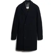 Superdry for man. M5011885A Town Merchant Store navy coat (S), Casual, Wool, Long sleeve