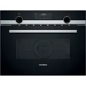 Siemens CM585AGS1 iQ500 innbyggingsmikro 44 L 3350 W, svart/rustfritt stål