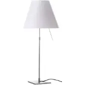 Luce Plan Costanza bordlampe alu hvit med spreder