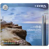 Lyra Graduate Aqua Crayons 24 colors