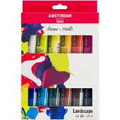 Amsterdam Schjerning Standard Series akrylmaling landskapssett | 12 x