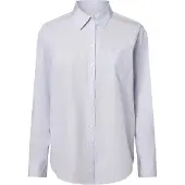 Gant for woman. 4300212 Relaxed Fit blue poplin shirt (44), Casual, Cotton, Long sleeve