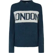 Pepe Jeans for woman. PL702227 Hilda navy jumper (S), Casual, Polyester