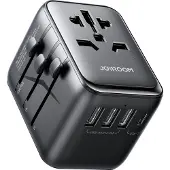 JOYROOM Reiseadapter 17W med EU / US / UK / JP / AU / CN - Svart