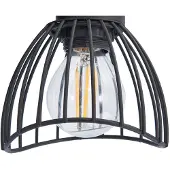 LINDBY taklampe Piena, svart, 1 lyskilde, metall, Ø 9,3 cm