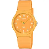 Casio MQ-24B-9BEF herreklokke, vanntett, kvarts, oransje