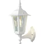 Konstsmide Firenze utendørs vegglampe, hvit, fatning, 36 cm