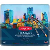 Derwent Metallisk Procolour Fargeblyant 24 Enheter