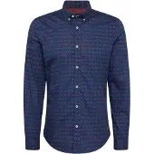 Scotch & Soda Slim Fit Ditsy Aop Skjorte Med Lange Ermer