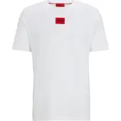 HUGO for man. 50447978 Diragolino T-shirt white (L), Casual, Cotton, Short sleeve, Sustainable
