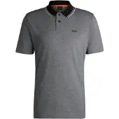 BOSS for man. 50507814 Peoxford New black polo shirt (S), Casual, Cotton, Short sleeve