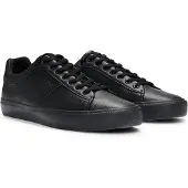 BOSS for man. 50522833 Aiden black sneakers (39), Flat, Laces, Casual