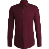 HUGO Kenno 10181991 Red Skjorte Med Lange Ermer
