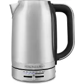 KitchenAid 5KEK1701EER, 1,7 l, 2400 W, Rød, Plast, Rustfritt stål, Justerbar termostat, Trådløs