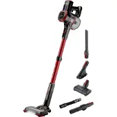 Eta Fenix 2233 90000 - Støvsuger - pinne/håndholdt (2-i-1) - uten pose - uten kabel - rød/grå - 1 batteri