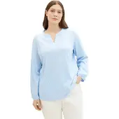 Tom Tailor Vertical Stripe Plus Langermet Bluse