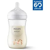 Philips AVENT Babyflaske - Natural Respons - 260 ml - Klar/Gir - - OneSize - Babyflaske