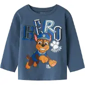Name it Genser - Noos - NmmJahav - Paw Patrol - China Blue m. Pr - - 7-8 år (122-128) - Genser
