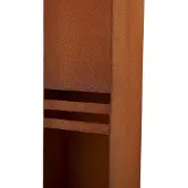 LUCANDE LED-sokkellampe Oxido, rustfarget, høyde 50 cm, IP44