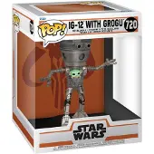Funko POP! The Mandalorian Stjernekrigen Deluxe Ig-12 Med Grogu