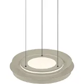 HELL LED-hengelampe Lys, sandfarget, Ø 45 cm, CCT, fjernkontroll