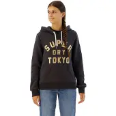 Superdry Glitter Graphic Logo Hettegenser