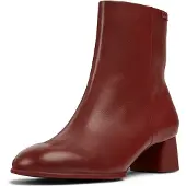 Camper for woman. K400664-002 Katie burgundy leather ankle boots (38), 5 to 8 cm, Casual