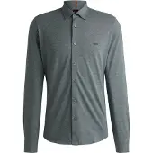 BOSS Mysoft 2 M 10260281 Orange Skjorte Med Lange Ermer