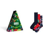 Happy socks Holiday Tree Gift Set Crewsokker 3 Par