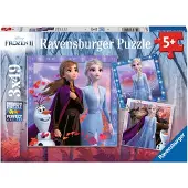 Ravensburger Frossen 2 Disney Puslespill 3x49 Brikker