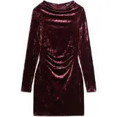 Superdry Velvet Longsleeved Mini Kjole Med Lange Ermer