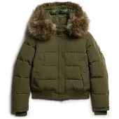 Superdry for woman. W5011785A Bomber jacket Everest green (XL), Casual, Recycled Polister, Sustainable