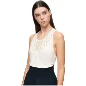 Superdry Lace Ermeløs T-skjorte