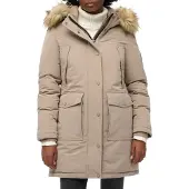 Superdry for woman. W5011786A Everest beige parka (L), Casual, Recycled Polister, Sustainable