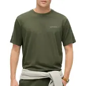 Superdry for man. M1012083A Tech green relaxed fit T-shirt (S), Casual, Cotton, Short sleeve