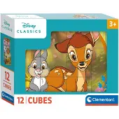 Clementoni Puslespil Disney Classics, 12 cubes