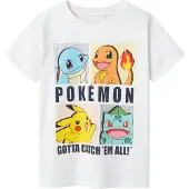 Name it T-skjorte - Noos - NkmDazz Pokémon - Bright White m. Try - - 9-10 år (134-140) - T-skjorte