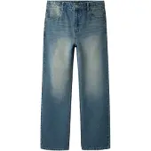 LMTD Jeans - NlmToizza - Medium+ Blue Denim/Skitten vask - - 15 år (170) - Jeans