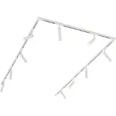 QAZQA Moderne skinnesystem med 10 spotlights hvitt 1-fase - Slimline Uzzy