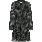 Pepe Jeans for woman. PL953605 Salina dress black (M), Casual, Polyester, Long sleeve