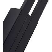 LINDBY utendørs LED-vegglampe, Sakari, svart, aluminium, høyde 59 cm