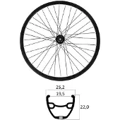 Mvtek E-bike 29´´ 6b Disc Tubeless Mtb Bakhjul