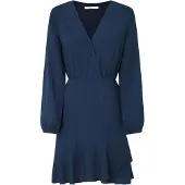 Pepe Jeans for woman. PL953610 Kendall navy dress (S), Casual, Viscose, Long sleeve