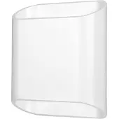 LCD Utendørs LED-vegglampe, hvit, opp & ned, CCT, dimbar, aluminium, glass