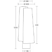 HerzBlut gulvlampe Jojo, tre, brun/creme, 120 cm, E27